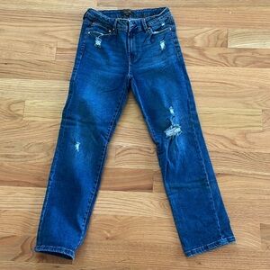 New straight leg dark jeans
